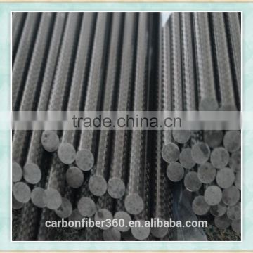 Top quality Pultruded carbon fiber solid rod, high temperature carbon fiber rods