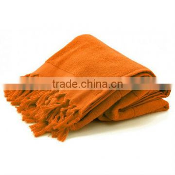 orange plain hamman towel or fouta or kikoi.kikoy towel. 100cm*180cm
