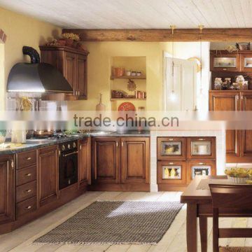 solid wood kitchen cabinet with classic design