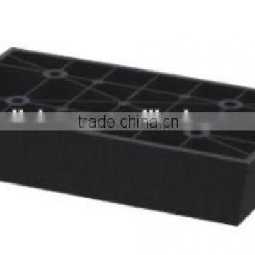 square new black plastic sofa leg