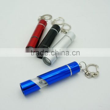 Super Mini Portable LED Flashlight Lamp Light Torch with Keychain / Keyring