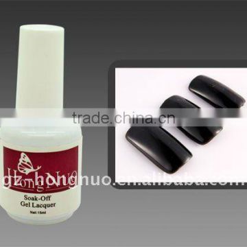 New Nail Art Soak Off UV Gel Polish 15ML Black HN377