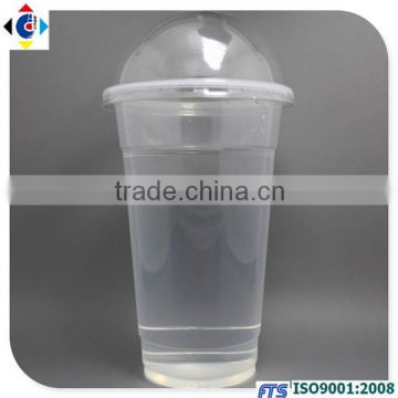 18oz Disposable Clear/Colored Plastic Cup with Lid