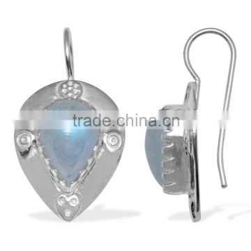 Natural Gemstone Jewelry 925 Silver Semi Precious Earrings