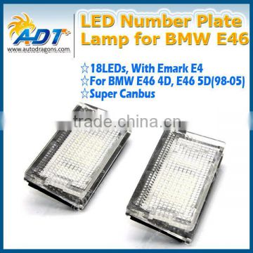 Top selling license plate Emark E46 4D LED Number License Plate Lamp for BMW E46 4D 5D