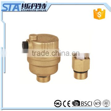 ART.5054 China manufacture high quality heavy type full forged all brass small automatic air vent release valve with brass color