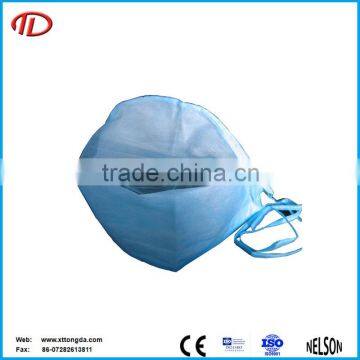 2014 high quality disposable surgical nonwoven bouffant head cap