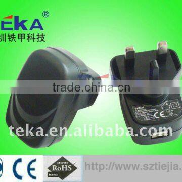 TEKA high quality 9W 3V 3A BS plug usb wall charger