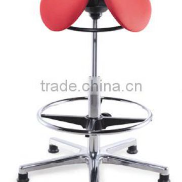 comfortable and classical saddle stools with footrest