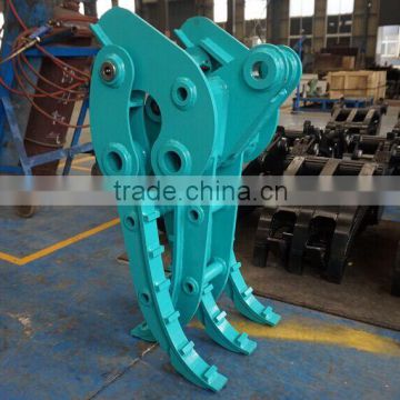 DX520LC-9C/DH100Gold Excavator hydraulic log grapple, Customized Excavator Wearable log grapple garb/log grapple fork for sale