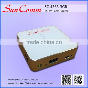 SC-4363-3GR Internal antenna with micro SD slot battery bank 3G WiFi Router