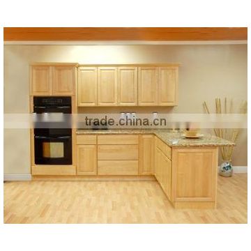 Modern MDF Kitchen Cabinet with wood grain membrane