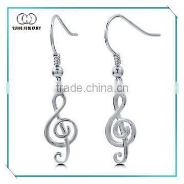 High Quality musical note plain stud earrings