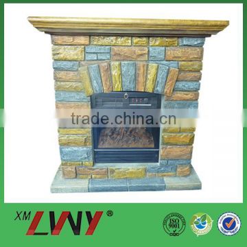Modern style high rectangular fiberglass floating fireplace
