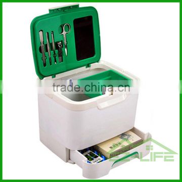 big size empty plastic wholesale medicine first aid storage box for hospital with handle
