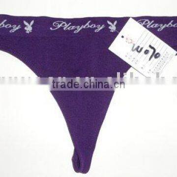 Hot sexy image women seamless T-string panty