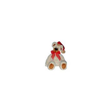 Sell Beige Long Neck Bear with Christmas Hat