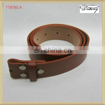 TT8765 New design fashion men Snap on Brown pu Leather Belt Straps