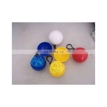 Disposable Rain Poncho with ball shape