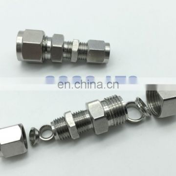 quick coupler O.D 8 mm hard tube bulkhead thin wall stainless steel tubing ss pipe fittings suppliers conector steel