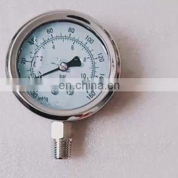 All Stainless Steel BHO Glycerin filled Pressure Gauge with 1/4" MNPT 160PSI