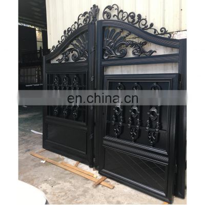 Modern High Quality Design of Main Gate Fencing Trellis Gates Double Door Steel Entrance Gate