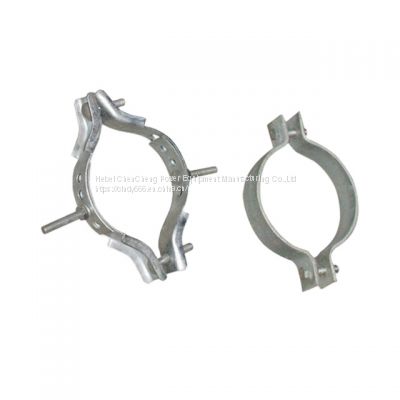 ADSS cable fitting fasten Galvanized Electric Pole Embrace Hoop Pole Clamp