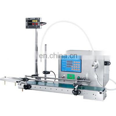 Semi Automatic singe head Magnetic Pump Liquid Filling Machine with conveyer belt