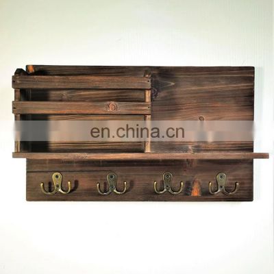 Wall hanging over toilet showroom kitchen floating decorative wood bamboo shelves bathroom organizer for storage