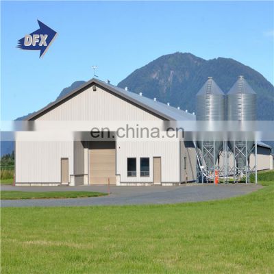 China Industrial Metal Storage Shed Large-span Industrial Metal Warehouse Steel Structural Chicken House For Sale
