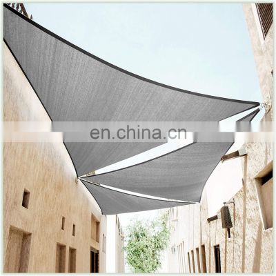 16' x 16' x 16' Grey Sun Shade Sail Triangle Canopy Awning Shelter Fabric Cloth Screen