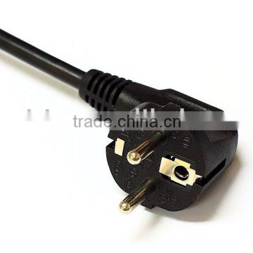 Shuko plug with power cable