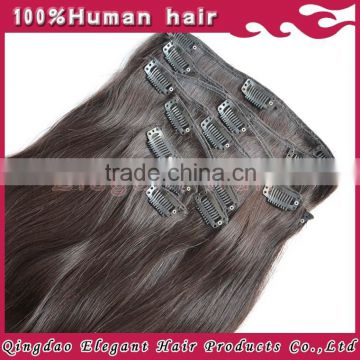 hair clip real virgin clip in hair extension