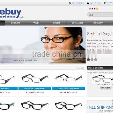 Sunglasses Online Shopping Website Design and Development Japan