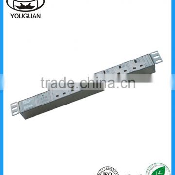 19 inch High quality and hot selling british type electrical switch socket PDU