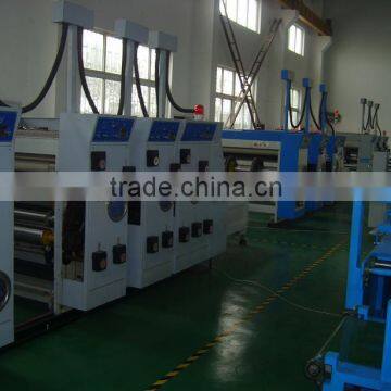 Semi auto Corrugated paper board printing glooving machine