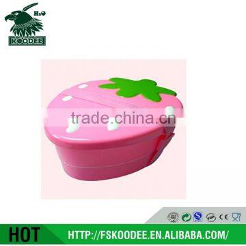 2016 Food Safe strawberry Plastic Lunch Box