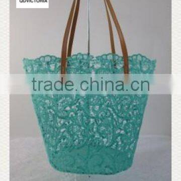 Lace Beach Bags with Satin Lining