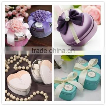 alibaba china dongguan wholesale metal wedding favor box/romantic gift box for candy