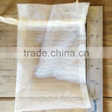 organza material white bags