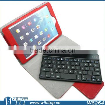 Hot Selling Detachable Ultra Thin Wireless Bluetooth Keyboard Leather Case For iPad Mini, For iPad Mini Case With Keyboard