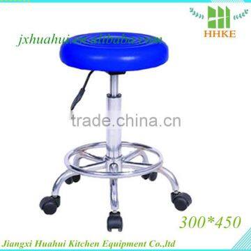 Commercial stainless steel stool/chair/lab stool /hospital stool with wheel soft pneumatic
