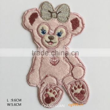 The cartoon bear embroidery patches