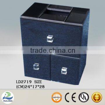 Ruijing modern glass blue drawer jewelry box
