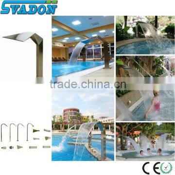 Water fall pool spa jet nozzles stainless steel spray nozzle spa shower