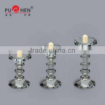 Pujiang wholesale crystal candle holders for home decoration ZT-0009