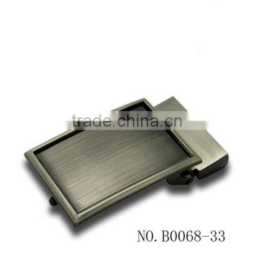 Simple fashion high quality zinc alloy plate belt buckle