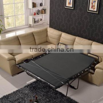 leather sofa bed for living room furntiure with folding foam mattress sofa bed