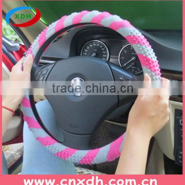 Custom car accessories silicone orange steering wheel cover