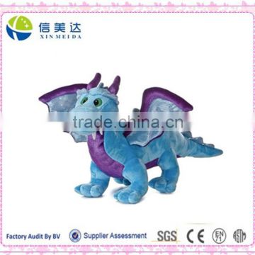 Realistic styling blue Dragon with sound plush electronic toys for kids